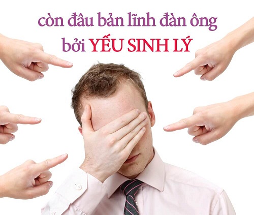 Yếu sinh lý khiến cánh mày râu mặc cảm